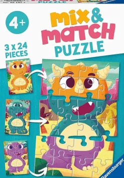 Hot Ravensburger Mix&Match puzzle. Dinosaurios para mezclar (3 x 24 piezas)