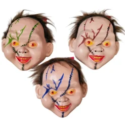 Online Kebedo Moda Máscara de Chucky con Cuchillo Sangriento Falso y Guantes - Talla Única