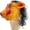 Best Kebedo Moda Máscara SAW de látex de cerdo Amarillo con Manchas