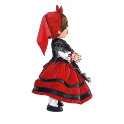 Muñeca asturiana Pendientes de tuerca