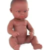 Muñeca bebé africana síndrome de down (32cm)