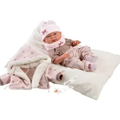 Sale Llorens Muñeca Bebe Nica vestido con Cojín Newborn - cuerpo de Vinyl
