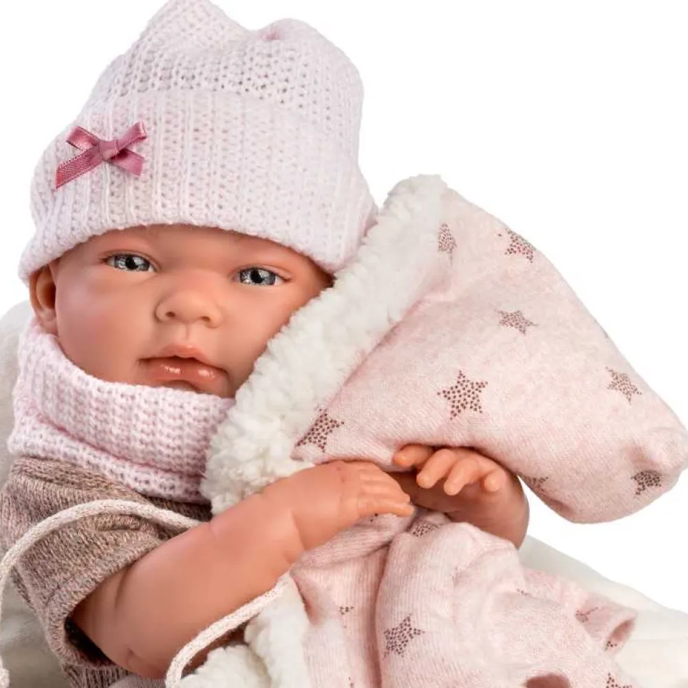 Sale Llorens Muñeca Bebe Nica vestido con Cojín Newborn - cuerpo de Vinyl