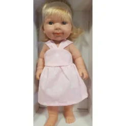 Outlet Arias Muñeca Daniela Elegance con vestido Rosa cabello rubio