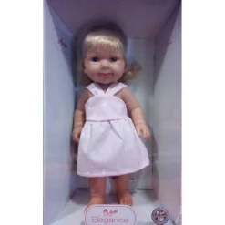 Outlet Arias Muñeca Daniela Elegance con vestido Rosa cabello rubio