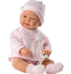 Muñeca Recién Nacida Sofia Vestido Rosa - cuerpo de Vinyl
