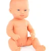 Muñeco bebé caucásico síndrome de down (32cm)