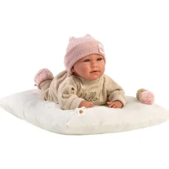 Muñeco Bebe Mimi Llorona cojín color Hielo