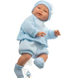 Online Llorens Muñeco Recién Nacido Hugo con Conjunto Azul - cuerpo de Vinyl
