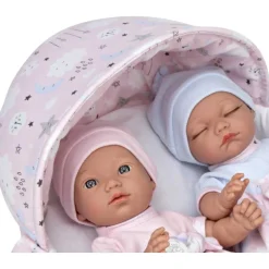 Muñecos Babis Gemelos con capazo