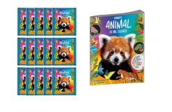 Best PANINI Mundo Animal de Mil Colores - Álbum vacío + 15 sobres