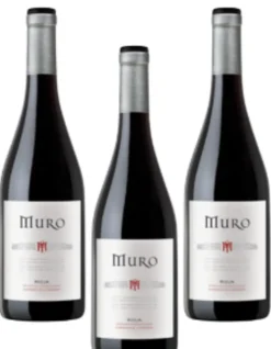 Muro Crianza Vino tinto tempranillo Rioja Pack 3 botellas 750ml