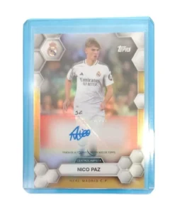 Clearance Topps Nico Paz Autógrafo Original Real Madrid Fan Set 2024 2025