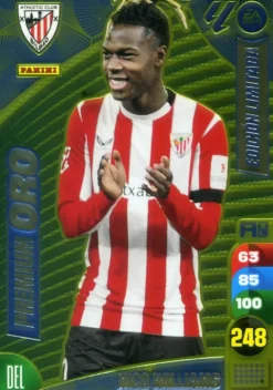 Nico Williams - Premium Oro Edición Limitada Panini Adrenalyn XL La Liga 2023-2024
