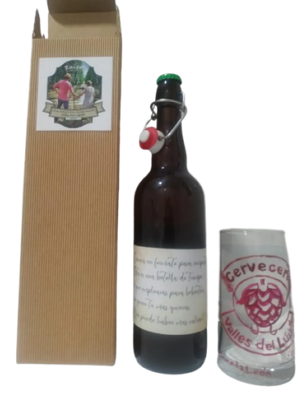 Cervecería Valles del Lúpulo Nitro-IPA botella 75 cl +vaso