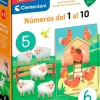 Números del 1 al 10. ¡Tarjetas grandes y fichas para aprender los primeros números!