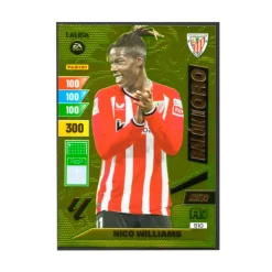 New Panini España Nuevo Balón de Oro Nico Williams 510 Athletic Club Bilbao cromo Adrenalyn XL 2023 2024 La liga 23/24