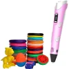 Pack Bolígrafo Lápiz de Impresión 3D Juguete Para Niños + 50 metros de PLA - Rosa