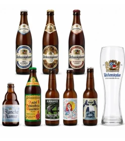 Pack 8 Cervezas de Trigo: de frescas a potentes + vaso