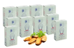 Pack de 10 latas de Mejillones en escabeche 120 ML