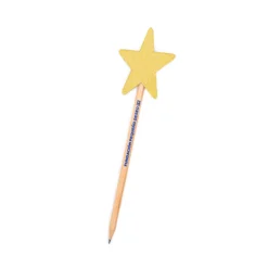 Pack 5 lápices varita estrella "Glitter" Solidaria