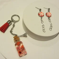 Che Carino Art Pack pulsera llavero y pendientes San Valentín