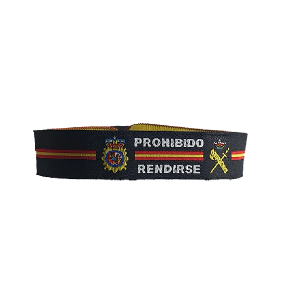 Discount PCMaes Pack pulseras escudo de la guardia Civil -Prohibido rendirse 10 unidades