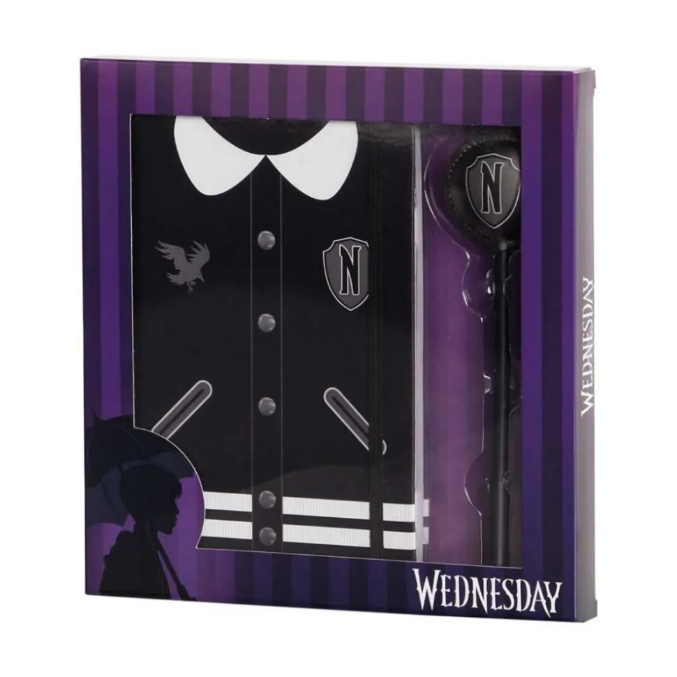 Pack Regalo Karactermania Diario más Bolígrafo Miércoles Varsity Wednesday 24x23x2.5