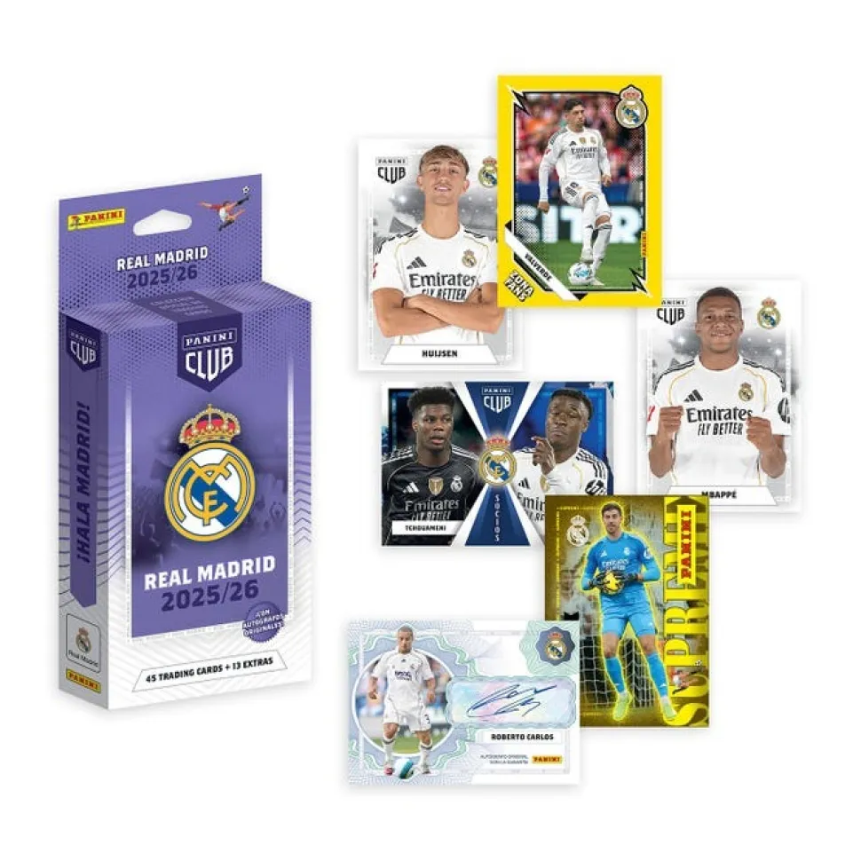 Panini Club Real Madrid 2025/26 - Blíster Precintado Sin abrir - Colección Oficial Panini