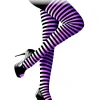 Hot Disfraces Lucero Panty Rayas Negras y Lilas Adulto