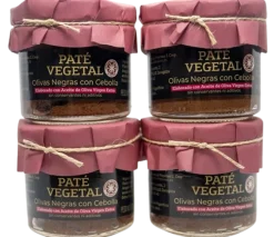 New La Conservera del Prepirineo Paté Vegetal de Olivas de Aragón con Cebolla - Pack 4 unidades