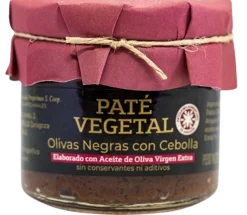 New La Conservera del Prepirineo Paté Vegetal de Olivas de Aragón con Cebolla - Pack 4 unidades