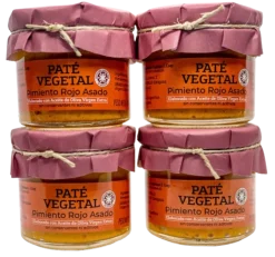 Hot La Conservera del Prepirineo Paté Vegetal de Pimiento rojo asado - Pack 4 unidades