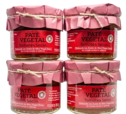 Paté Vegetal Tomates Secos - Pack 4 Unidades