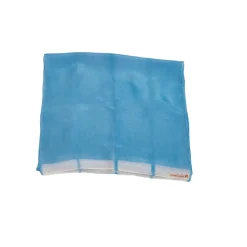 Clearance Odelutepa Pañuelo de seda natural Margen Azul 165x45 cm