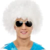 Peluca Afro Extra Blanca