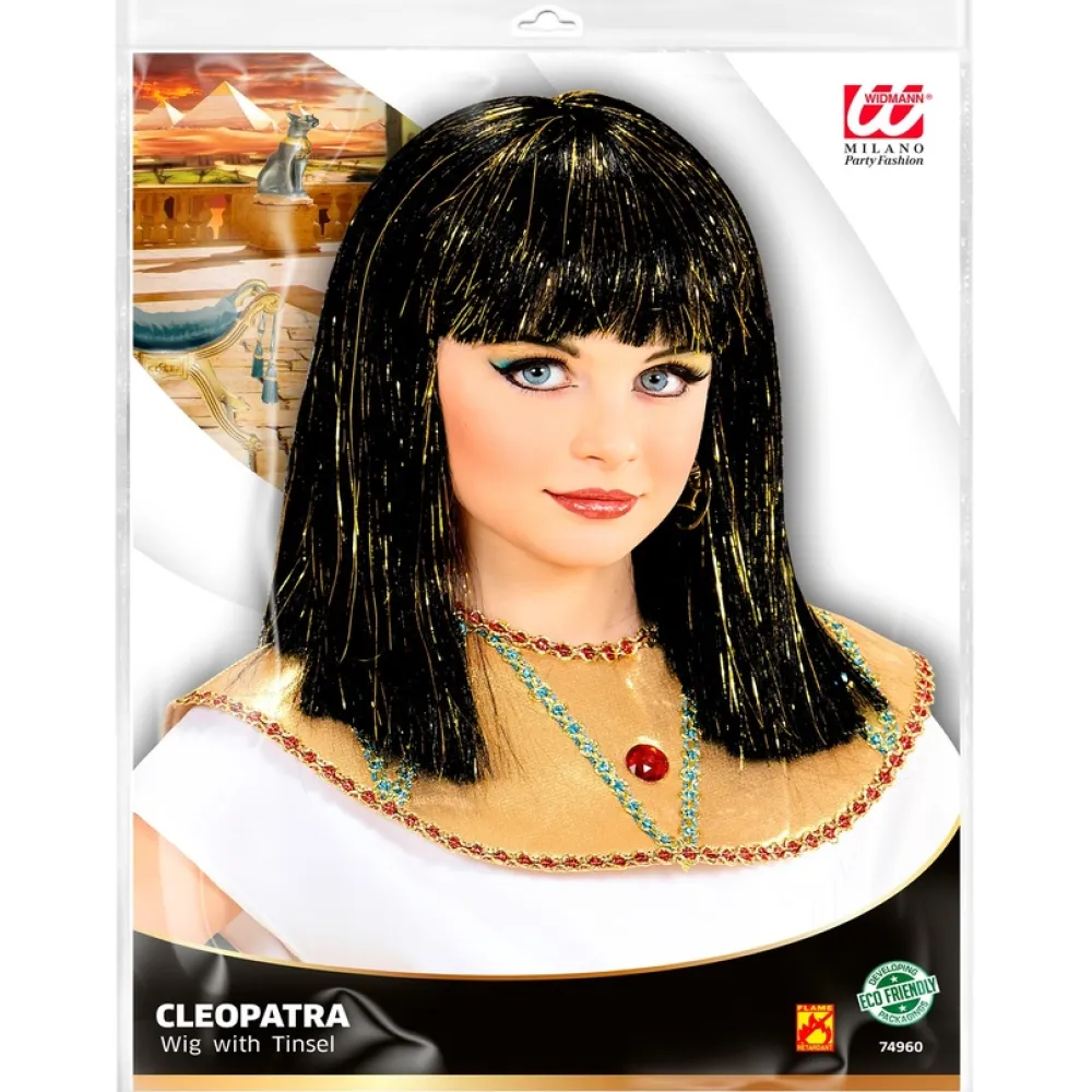 Outlet Widmann Peluca Cleopatra con hilos metalizados