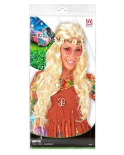Outlet Widmann Peluca hippie /medieval rubia con cinta para la cabeza