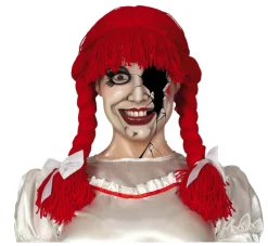 Peluca roja de lana