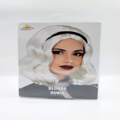 Peluca Rubia con Cinta