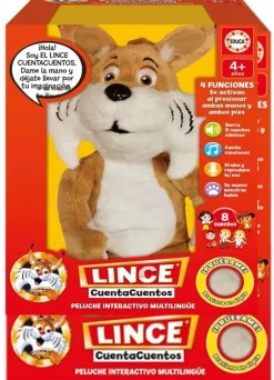 New Educa Peluche electrónico el Lince Cuentacuentos