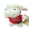 Peluche pequeño Vaca con camiseta y sonido
