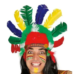 Penacho indio plumas