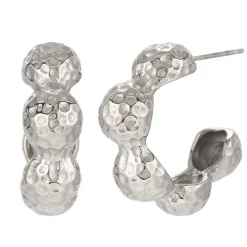 Discount Eriety Jewels Pendiente Acero - Semi Aro 25 mm