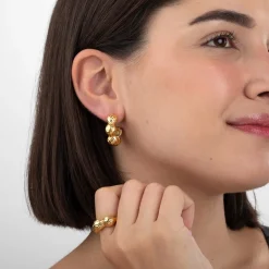 Discount Eriety Jewels Pendiente Acero - Semi Aro 25 mm