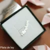 Pendiente (1) Plata De Ley Personalizado (Con Cualquier Nombre)