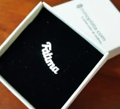 Pendiente (1) Plata De Ley Personalizado (Con Cualquier Nombre)