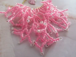 Pendientes acero con coral de rocallas y pez