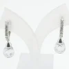 Online Pendientes Aro De Plata De Ley Rodiada Con Circonita Blanca