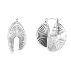 Pendientes Aros de Acero Inoxidable modernos Mujer - 31 mm